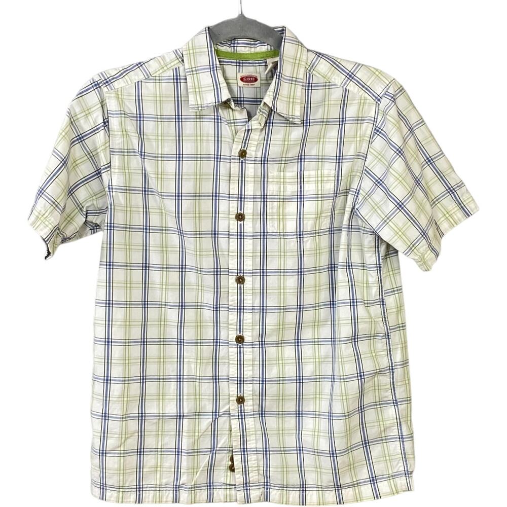 Canyon River Blues Boy Shirt Plaid Checkered  Button Down Size M